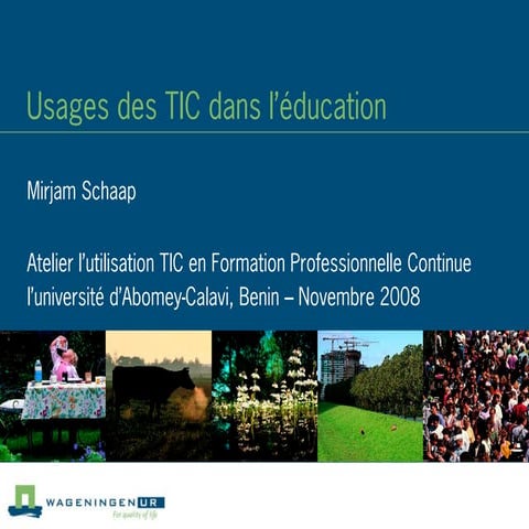 Usages des TIC dans l’éducation