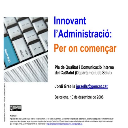 Innovant la salut: per on començar