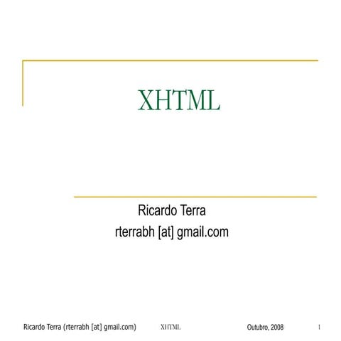Apostila XHTML