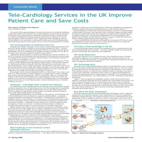Tele-Cardiology Services in the UK - Telehealth Magazine (April 2008)