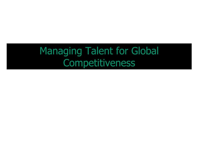Talent Management - 2008 Arunesh Chand Mankotia