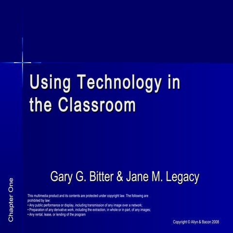 Using Technology in the Classroom, Chapter 1