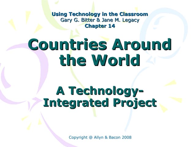 Using Technology in the Classroom, Chapter 14a Producing-Presenting