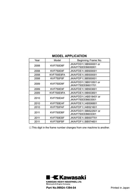 2012 kawasaki zx1400 ec service repair manual | PDF