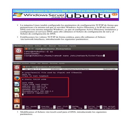 2008 server  ubuntu