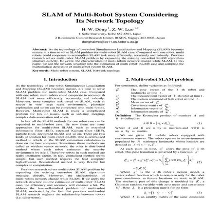 SLAM of Multi-Robot System Considering Its Network Topology