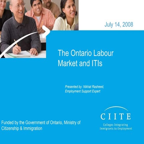 2008 The Ontario Labour Market And Internationally Trained Immigrants