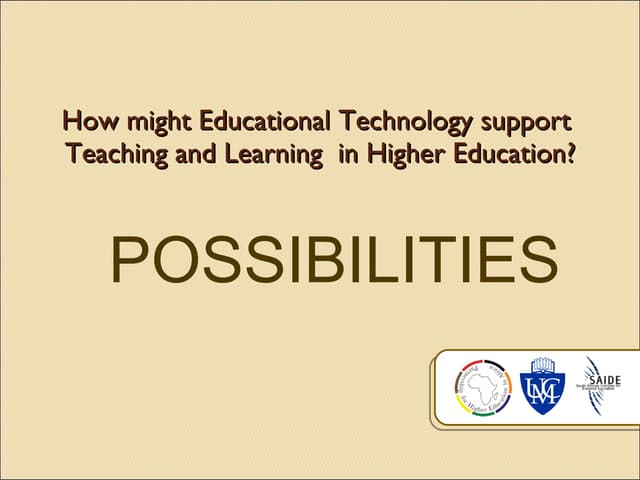 Whats Possible With Educational Technology