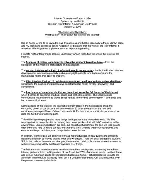 The Unfinished Symphony: What we do...