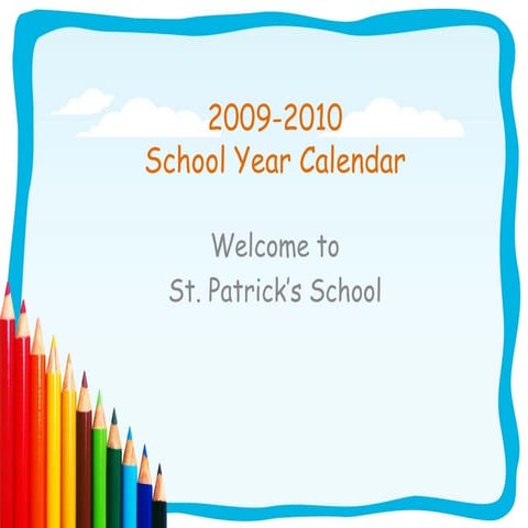 2009 2010 Calendar | PPT