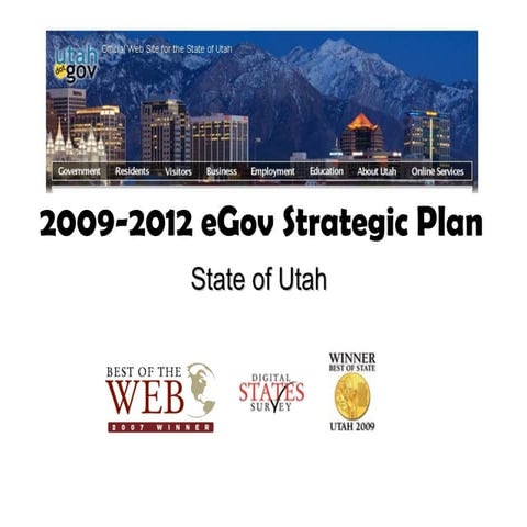 Utah 2009-2012 EGov Strategic Plan (v.2)