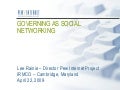 Governing as social networking