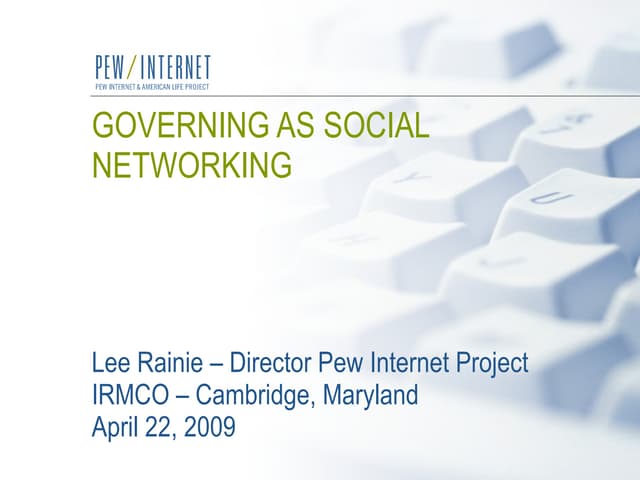 Governing as social networking