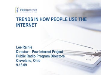Trends in internet use - how public radio fits in