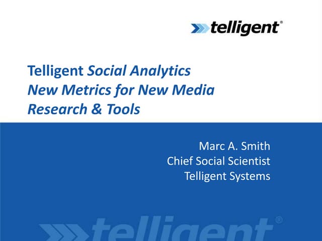 New Metrics for New Media Bay Area CIO IT Executives Meetup