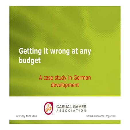 German Game Development Post Mortems | Ralf C. Adam