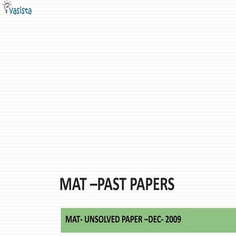 2009 -Dec -MAT