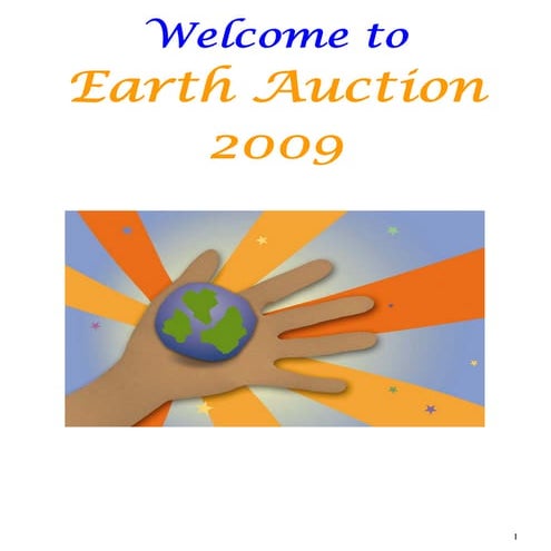 2009 Final Silent Auction Catalog