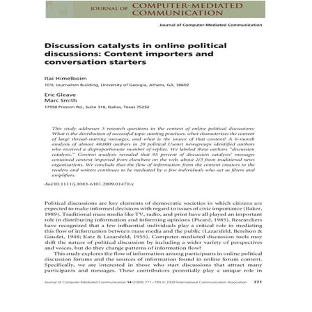 2009-JCMC-Discussion catalysts-Himelboim and Smith