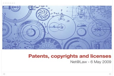 2009   patents - presentation