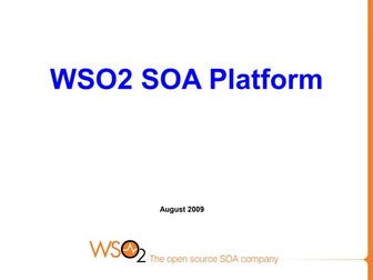 2009 Q2 WSO2 Technical Update