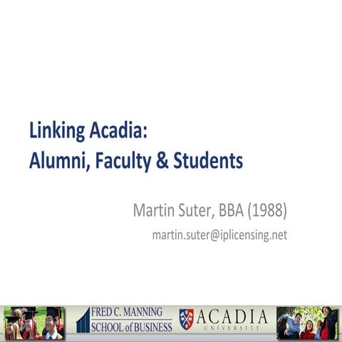 20090218 Acadia LinkedIn pres