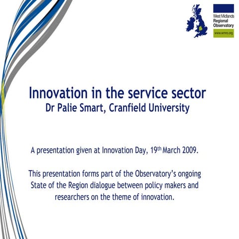 Innovation in the service sector