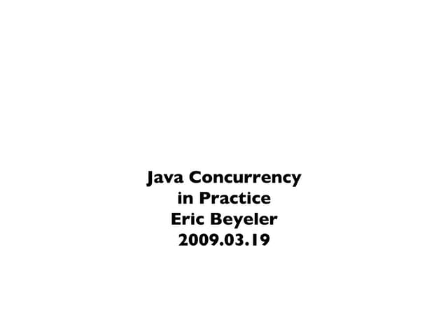 Java Concurrency in Practice