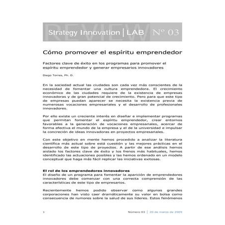 Cómo promover el espíritu emprendedor