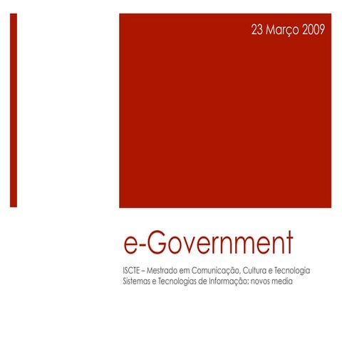 e-Government e Gov 2.0 | PDF