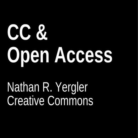 CC & Open Access