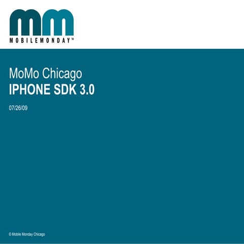 "iPhone SDK 3.0 Overview," Nathan Uno