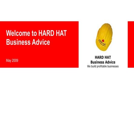 Welcome To HARD HAT Business Advice