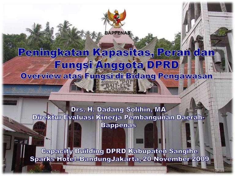 Peningkatan Kapasitas Peran Dan Fungsi Anggota Dprd Overview Atas Fu