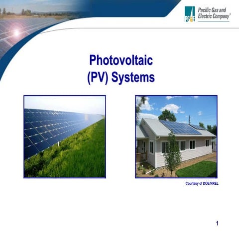Photovoltaic Systems