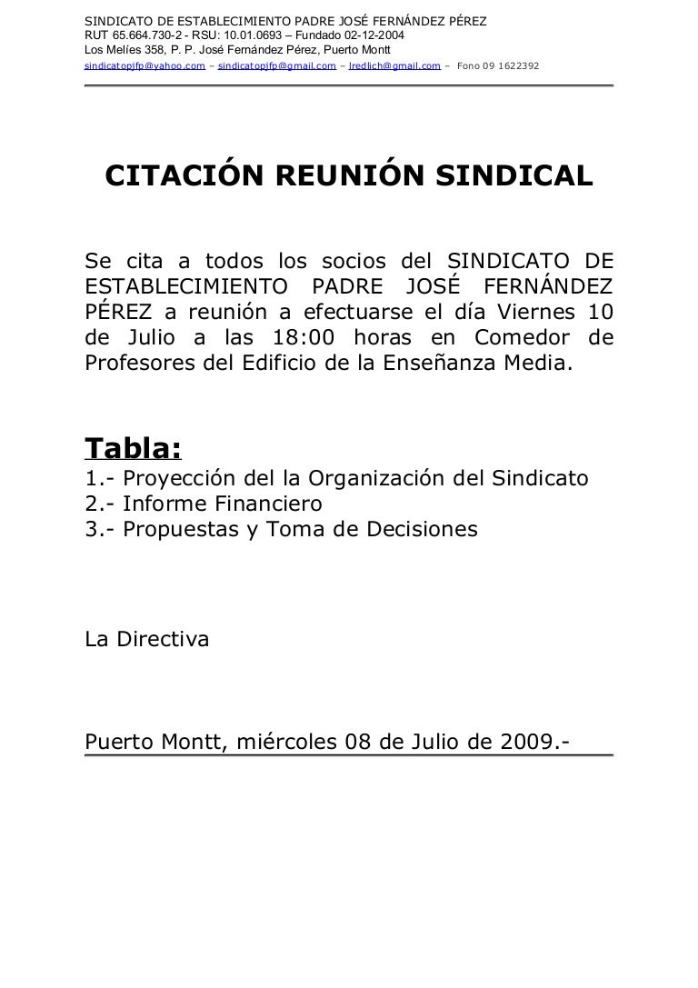 Carta De Solicitud Reunion - q Carta De
