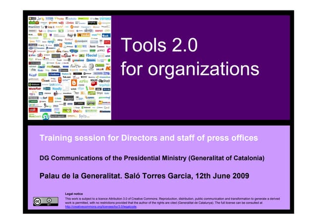 Tools 2.0 for organizations