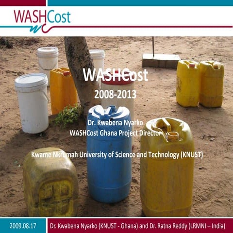 WASHCost at Stockholm Water Week 2009