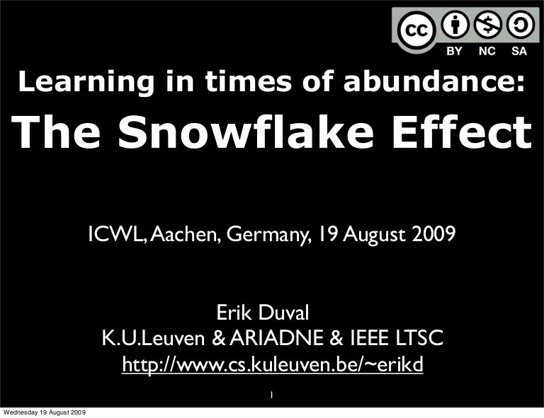 With Audio Narration Learning In Times Of Abundance The Snowflake E