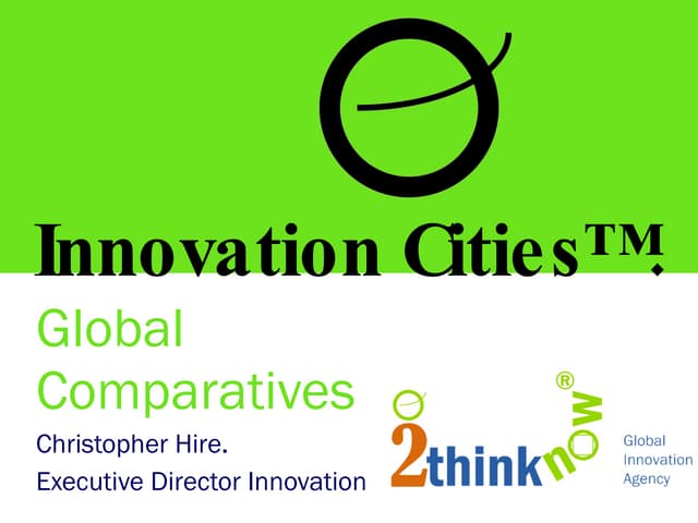 Australian Innovation Policy at City Level