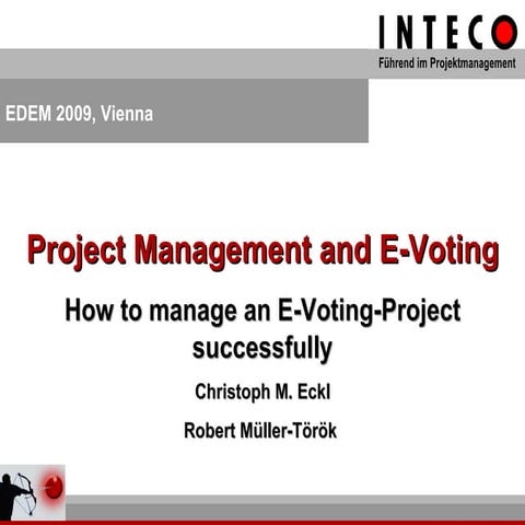 Project Management & E-Votin