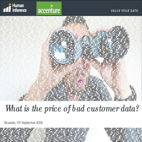What is the price of bad customer data?