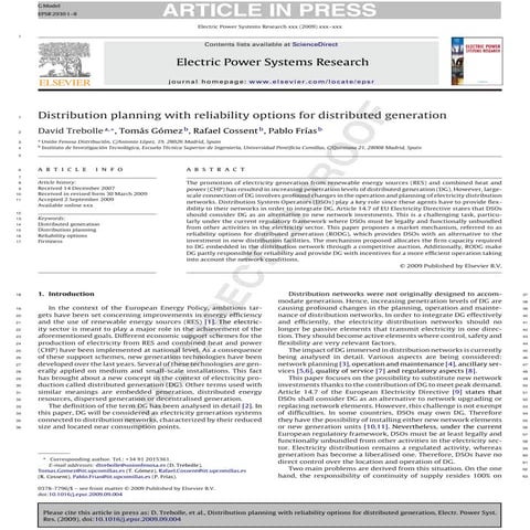Study of distributed energy resources | PDF