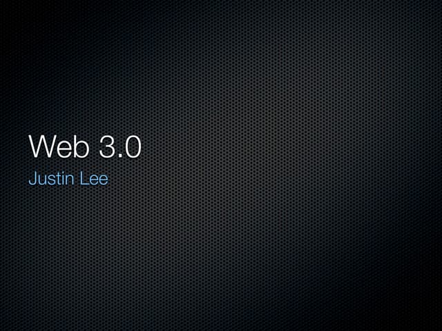 Web 3.0 Intro