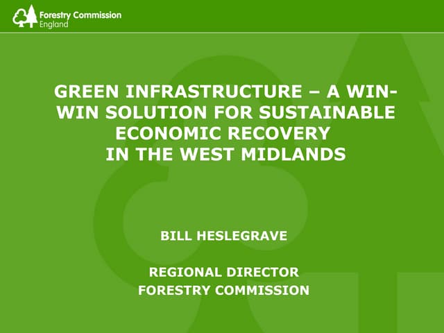 Green infrastructure - a win-win so...