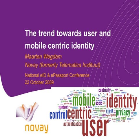 User & Mobile Centric Identity