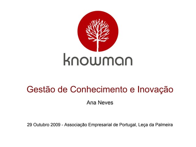 Gestão de Conhecimento e Inovação