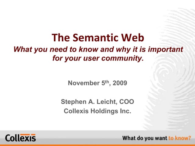 XXIX Charleston   Semantic Web Leicht