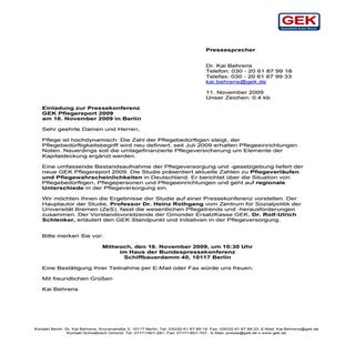 20091118_Einladung PK GEK Pflegerep...