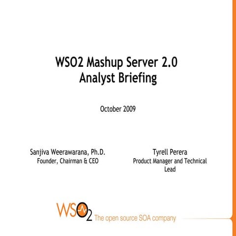 Mashup Server 2.0 Briefing